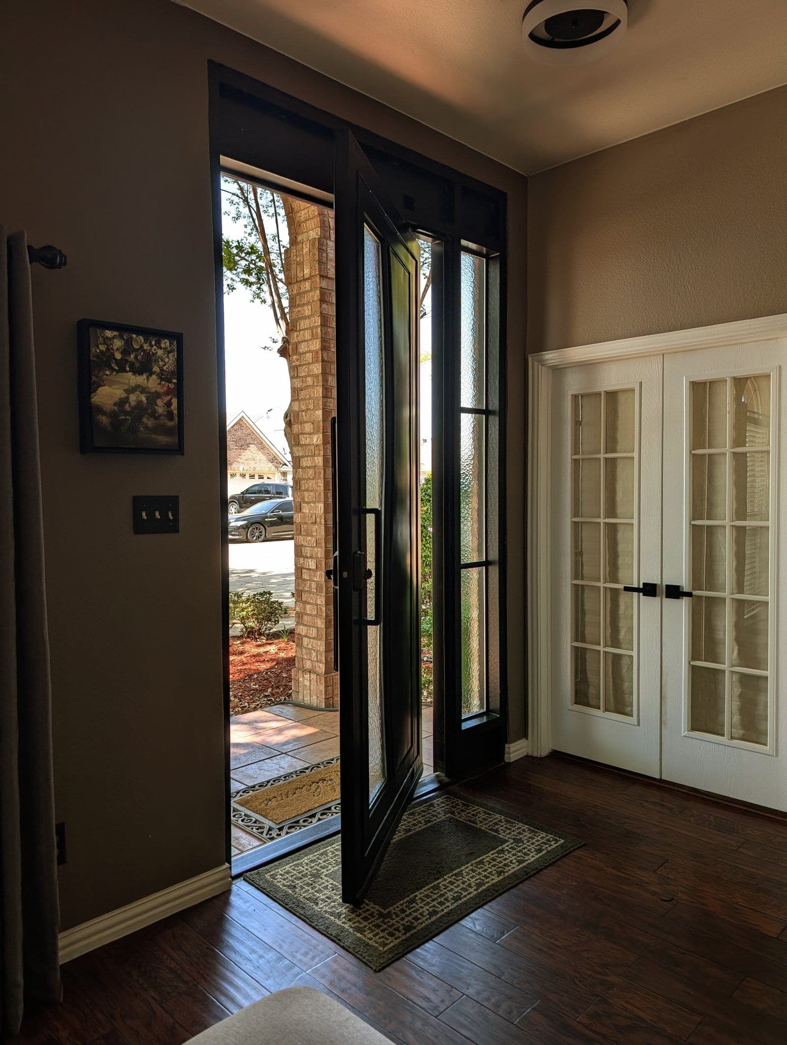 Custom wrought iron door fabrication