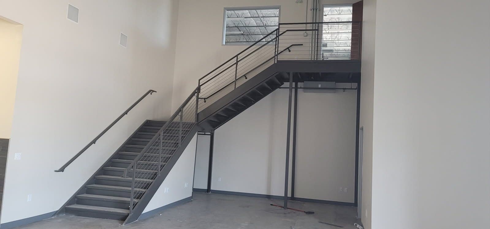 Steel stairs fabricated for an apartment complex